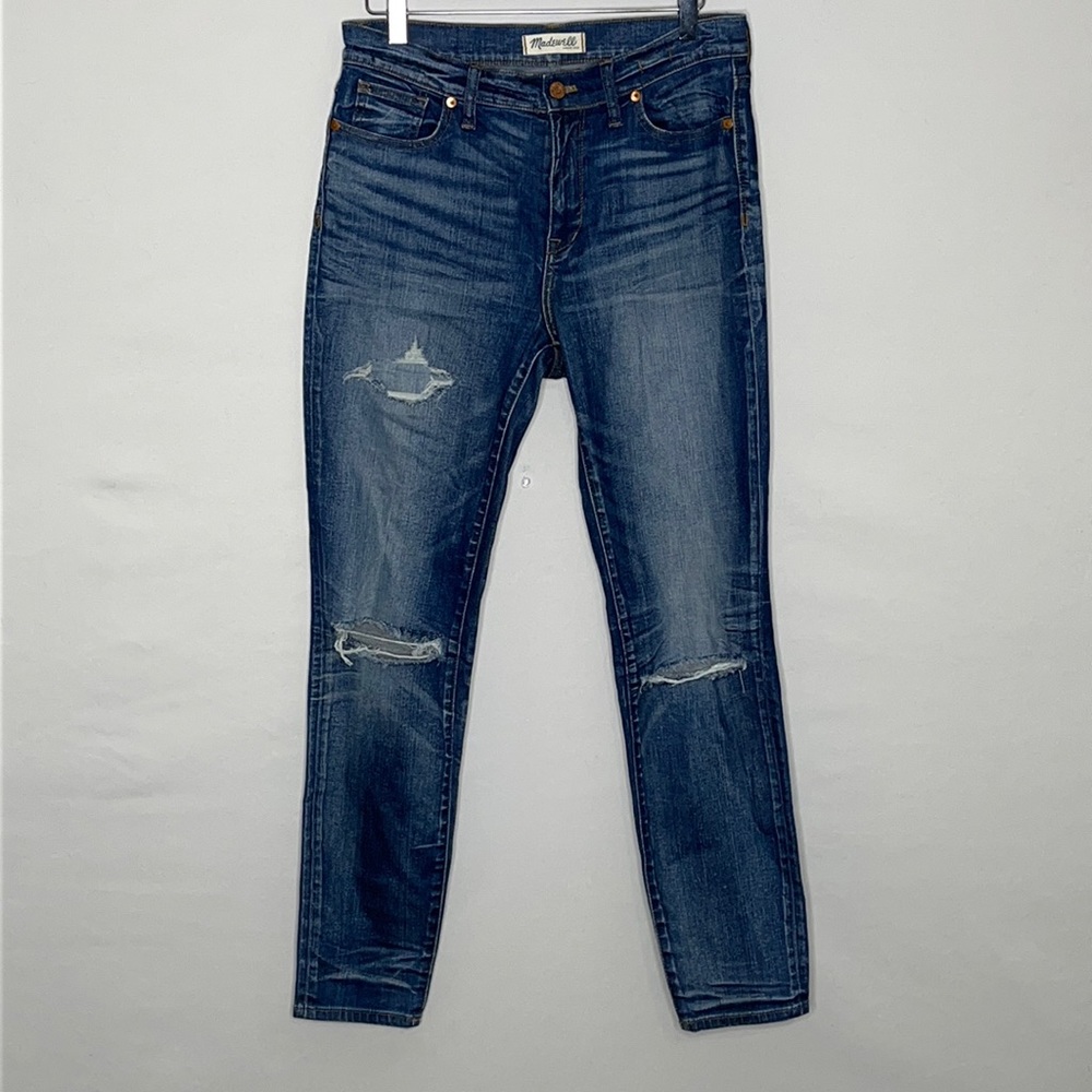 Madewell High Riser Skinny Distressed Jean - Size 29